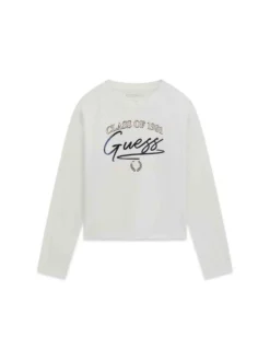 T-SHIRT RAGAZZA - GUESS KIDS BIANCO - J6YI23 K3753