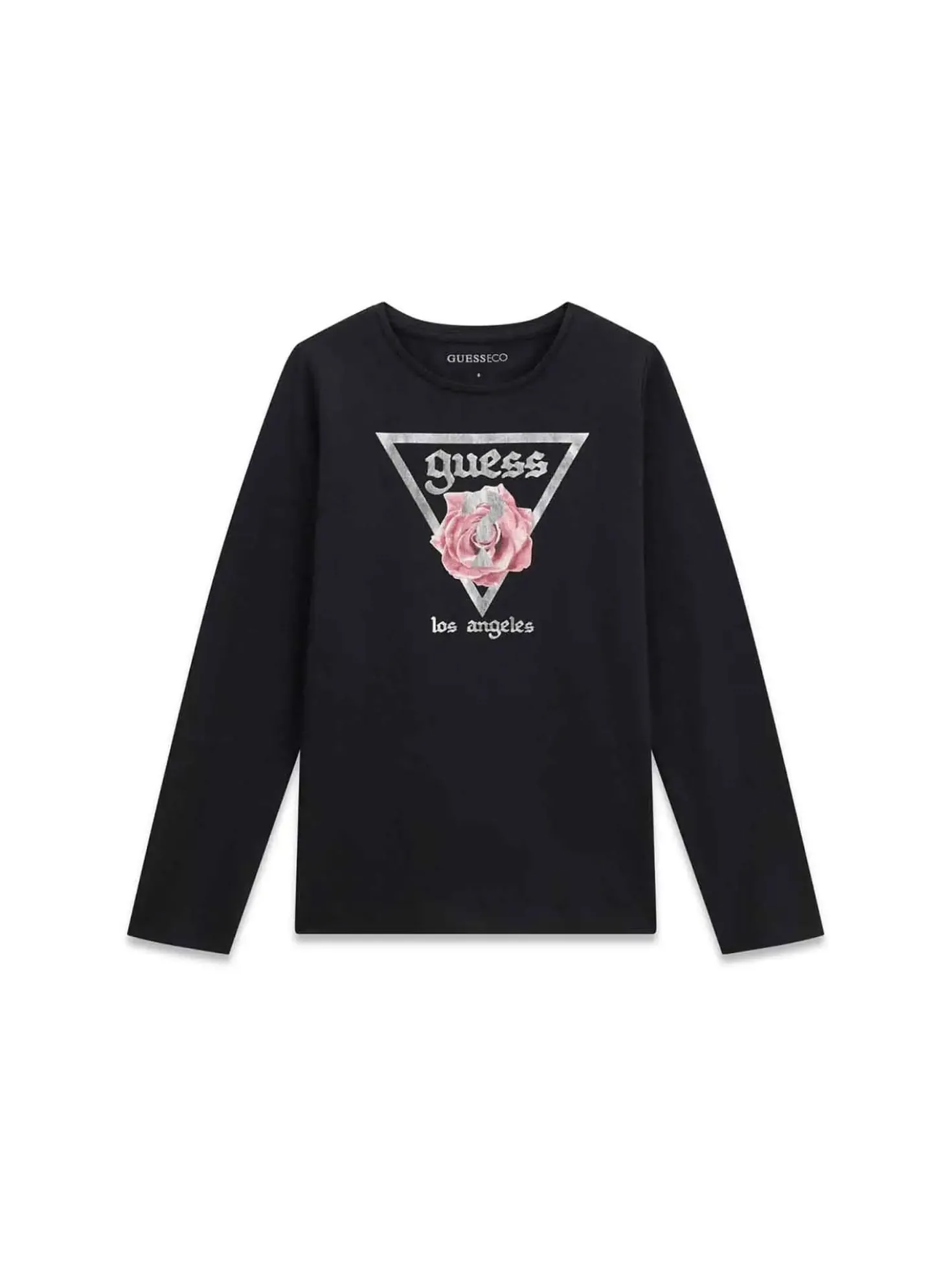 T-SHIRT RAGAZZA - GUESS KIDS NERO - J6YI33 K3771