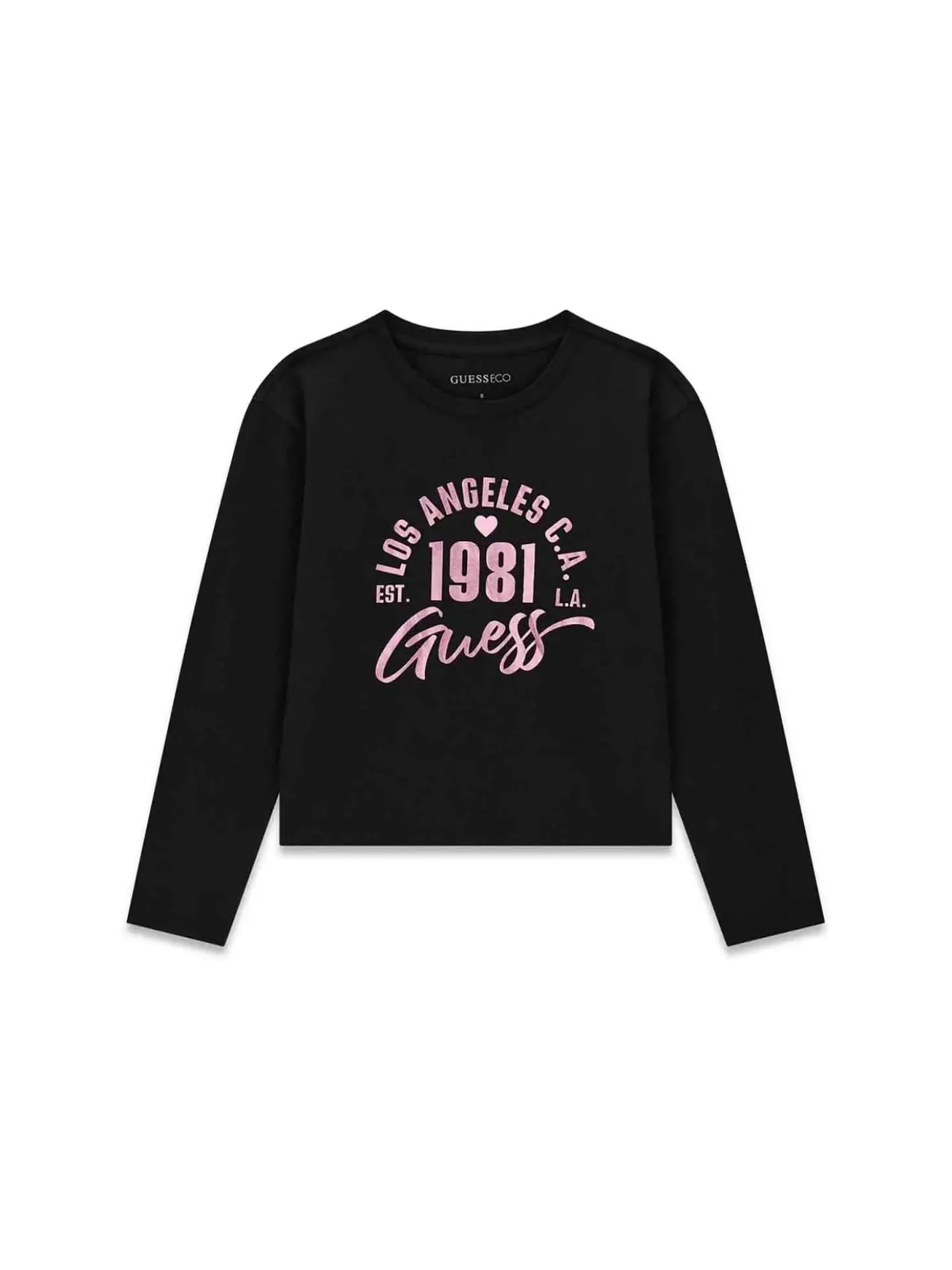 T-SHIRT RAGAZZA - GUESS KIDS NERO - J6YI04 K3671