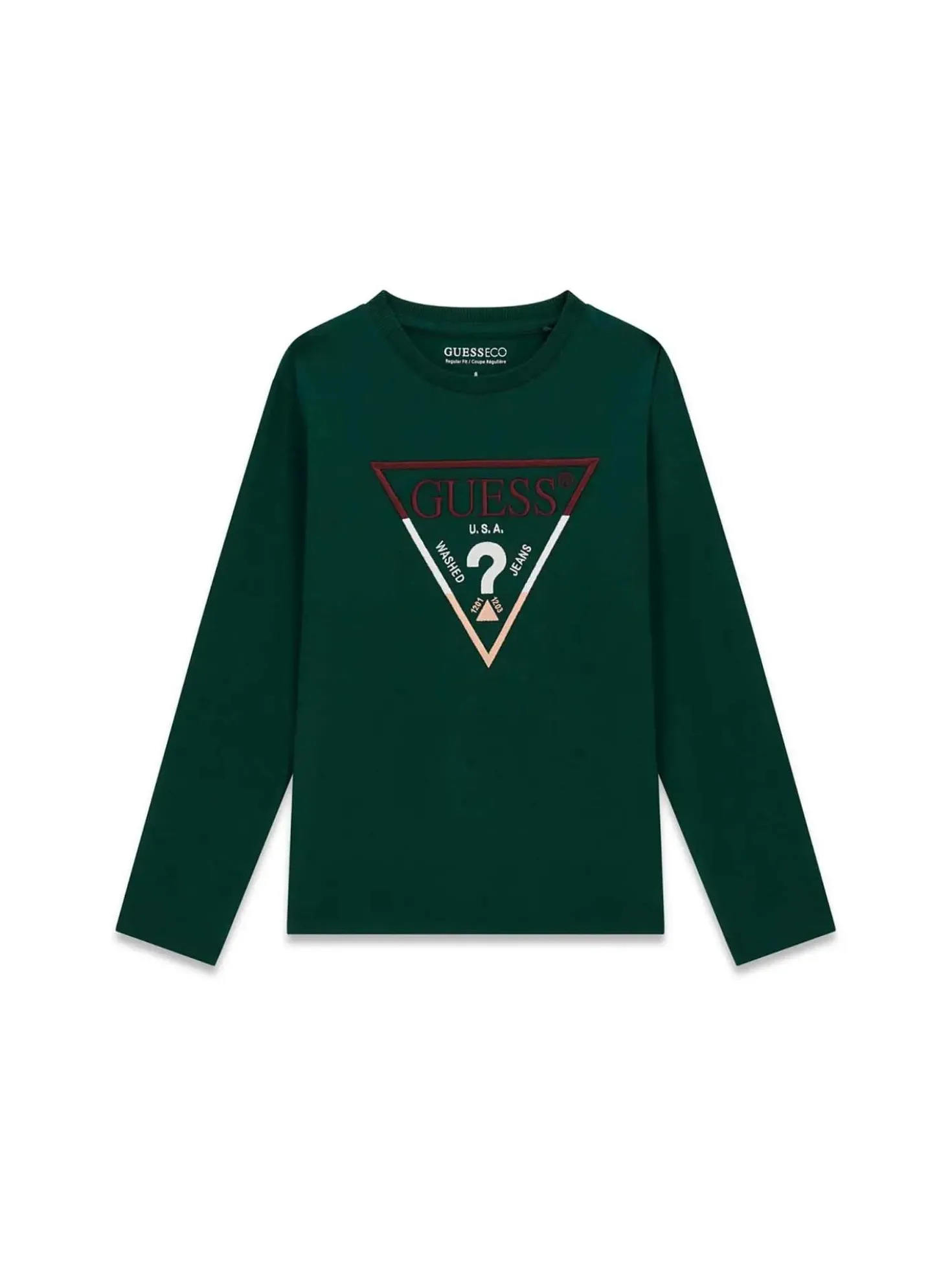 T-SHIRT RAGAZZO - GUESS KIDS VERDE - L6YI14 K3734